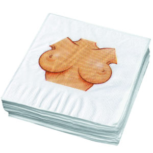 Jogo de Guardanapos - Corpo feminino com seios