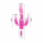Vibrador Rotativo Triplo Prazer - Pretty Love - Imagem 4