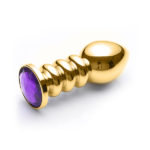 Lust Metal - Plug Anal Screw Gold - Imagem 2