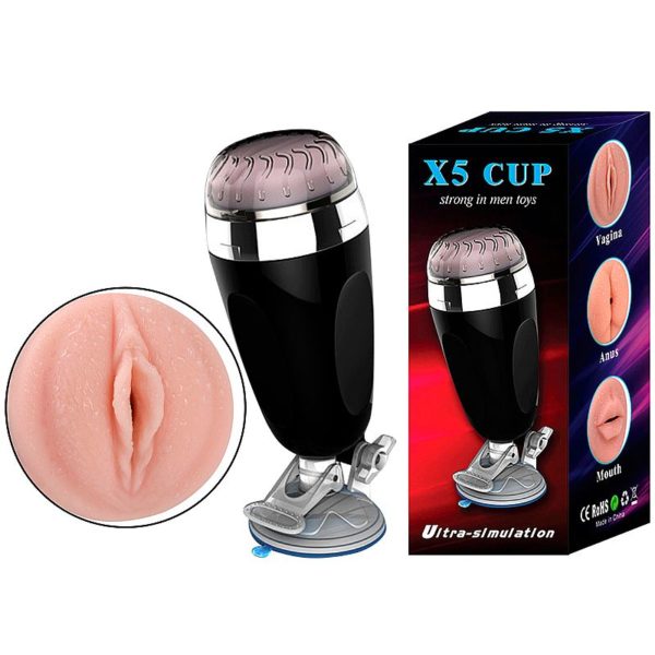 Masturbador Lanterna com Ventosa - Vagina - X5 Cup - Imagem 8