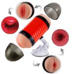 Masturbador Vagina e Anûs com Ventosa - Super Forte II - Imagem 3