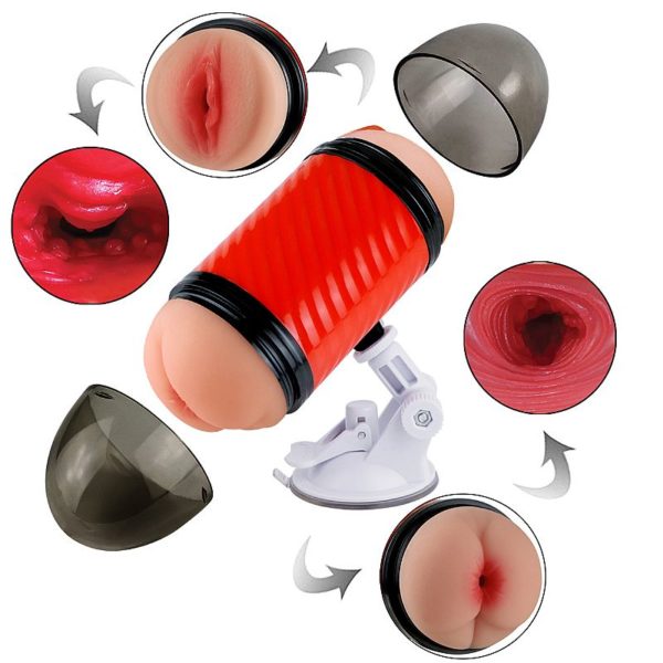 Masturbador Vagina e Anûs com Ventosa - Super Forte II - Imagem 3