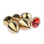 Plug Anal de Aço - Redondo Dourado - Tamanho P - Imagem 4