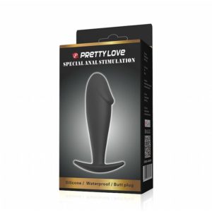 Plug Anal Silicone em Formato de Pênis - Pretty Love