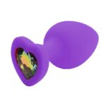 Plug Anal de Coração em Silicone - Tamanho P - SI - Imagem 3