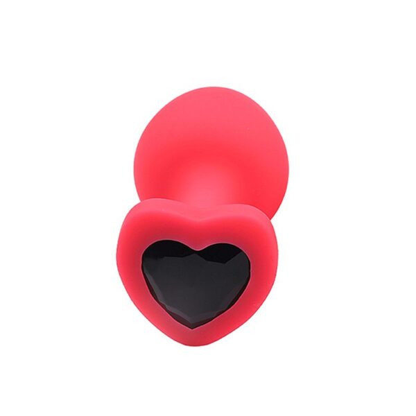 Plug Anal de Coração em Silicone - Tamanho P - SI - Imagem 6