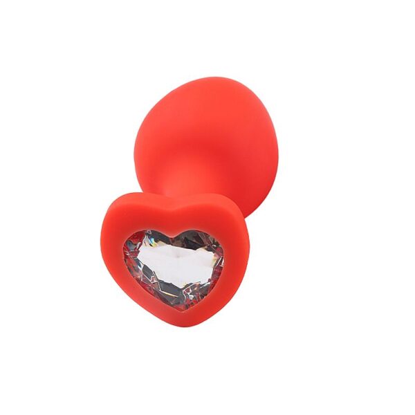 Plug Anal de Coração em Silicone - Tamanho M - SI - Imagem 8