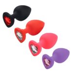 Plug Anal de Coração em Silicone - Tamanho M - SI