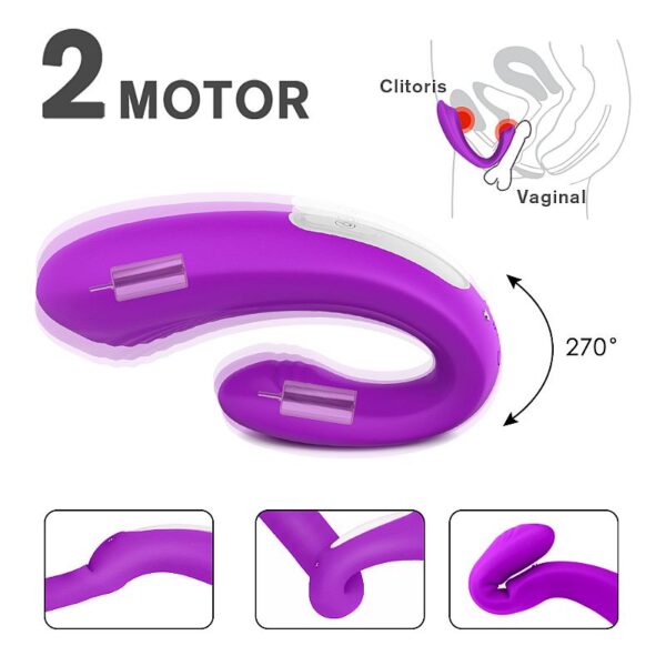 Vibrador de Casal - Com controle Recarregável - S-Hande - Imagem 2