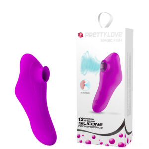 Estimulador Feminino Recarregável com Sucção – PRETTY LOVE MAGIC FISH