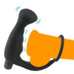 Vibrador de Próstata com vibrador e Anel Peniano 2 - 9,4x3,3 - SI - Imagem 2