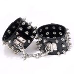 Algema com Spikes, Corrente e Fivelas - Luxo Preto - SI