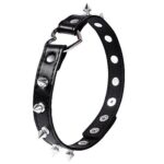 Coleira Bondage - Choker com Coração e Spikes - SI - Imagem 2