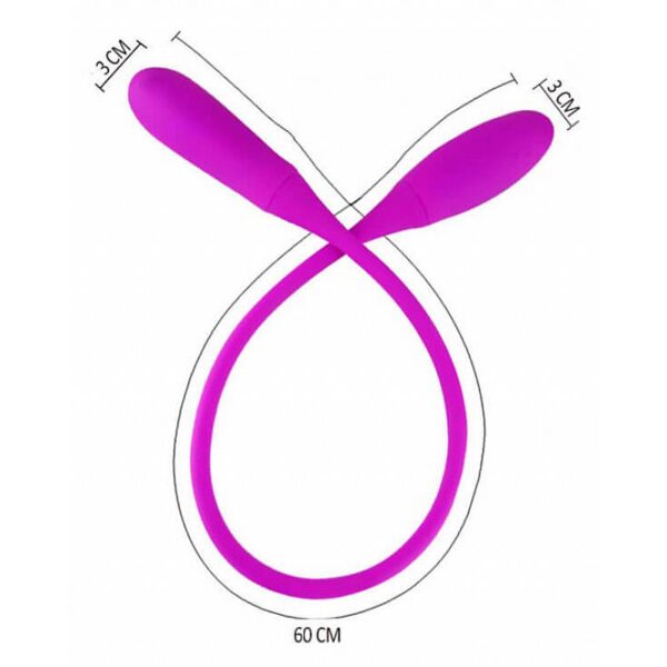 Vibrador de Ponto G e Clitóris - Snaky com Duas Pontas - Pretty love - Imagem 2
