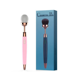 Vibrador Recarregável com Ponta Pincel Blush. Possui 9 Modos de Vibração