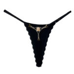 Calcinha Fio Dental de Luxo com Biju - Nada feito - Imagem 3