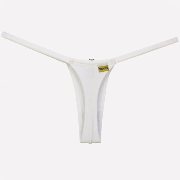 Calcinha Fio Dental em Lycra com Biju - Contente - Imagem 3