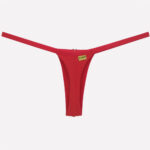 Calcinha Fio Dental em Lycra com Biju - Contente - Imagem 5