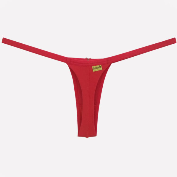 Calcinha Fio Dental em Lycra com Biju - Contente - Imagem 5