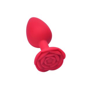 Plug Anal em silicone - Formato de Rosa - Tamanho P - 7,0x2,5 - SI