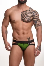 Jock Arrastao Preto Com Forro Verde
