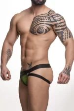 Jock Arrastao Preto Com Forro Verde - Imagem 2