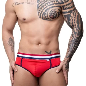 Cueca Suplex Vermelha Frente Slip Atras Jock