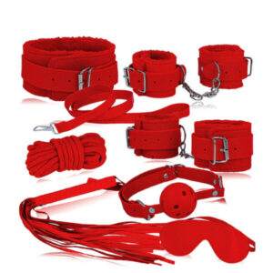 Kit Bondage com 7 Peças com Forro em Pelúcia – 3R IMPORT – SD-215