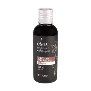 Óleo Corporal para Massagem Chocolate com Pimenta Tentação 120ml
