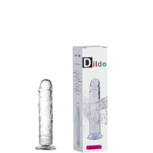 Pênis Realístico com Ventosa, Possui Glande e Veias Salientes -TRANSPICUOUS DILDO – DI