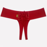 Calcinha Fio Dental Aberta em Tule - Celestial - Imagem 2