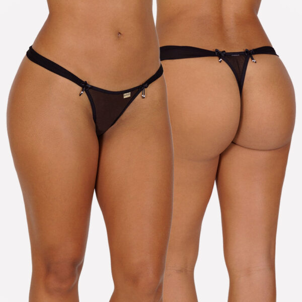 Calcinha Fio Dental Sexy em Tule - Espiã - Imagem 2