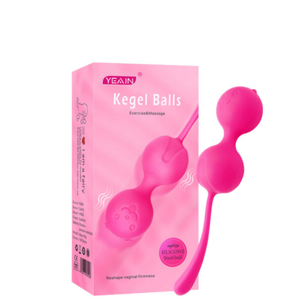 Bolas de Pompoar em Silicone com Alça de Segurança – YEAIN KEGEL BALLS - Imagem 1
