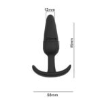 Plug Anal Cônico em Silicone - Tamanho 12,5x3,2 - SI - Imagem 2