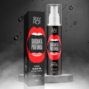 Garganta Profunda Black Ice Extra Forte - Spray para Sexo Oral