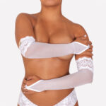 LOUCA - Luva Longa em Tule e Renda - Imagem 2