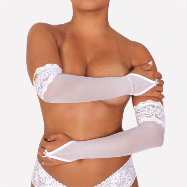 LOUCA - Luva Longa em Tule e Renda - Imagem 2