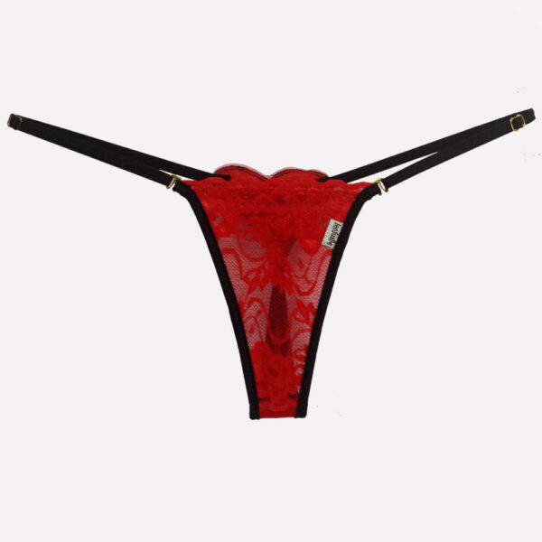 Amorosa - Calcinha Fio Dental em Renda com Bordado - Imagem 2