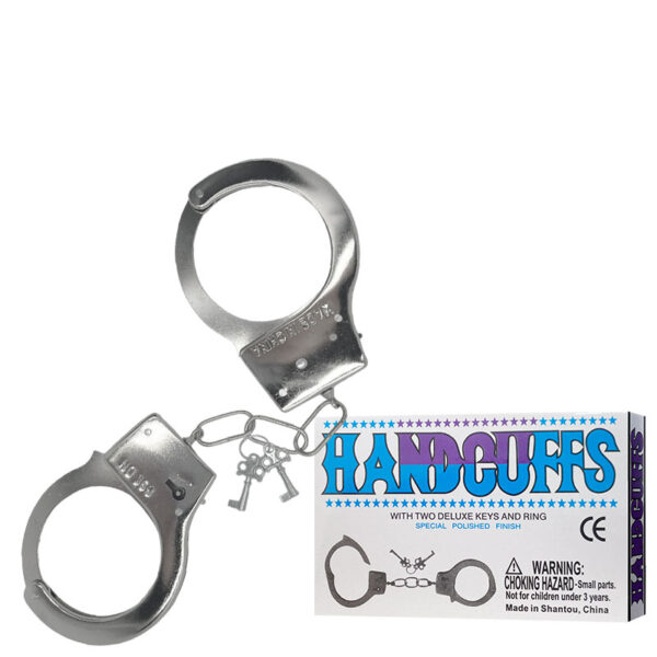 Algemas em Metal com Chave e Trava de Segurança – HANDCUFFS - Imagem 1