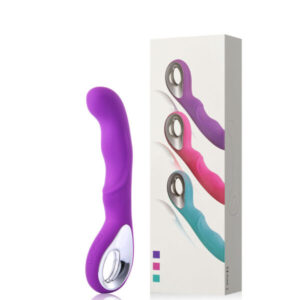 Vibrador Recarregável Ponto G com Alça Metalizada Possui 10 Modos de Vibração