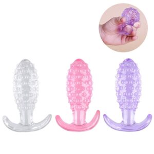 Plug Anal em Silicone / Com Textura de Bolinha - 10,5x3,5cm - SI
