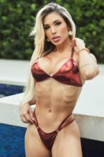 Biquini Sexy Cortina com Detalhes em Metal