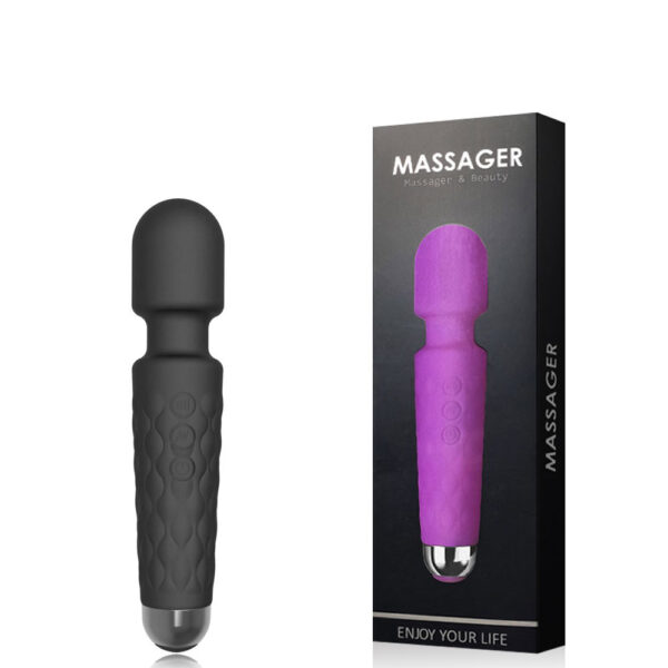 Massageador Recarregável Corporal com Cabeça Flexível – AV-009