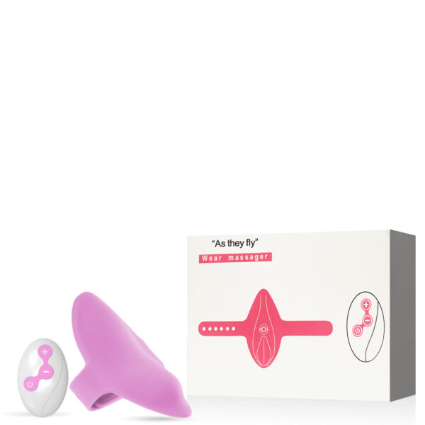 Vibrador Recarregável com Tiras para Calcinha, Possui 10 Modos de Vibração e Controle Remoto – AS THEY FLY – VR-046