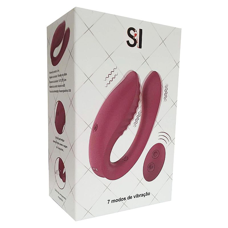 Vibrador de casal com controle - SI - Imagem 1