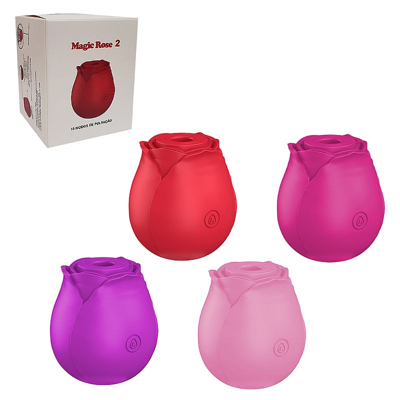 Rosa Estimuladora de Clitóris com Pulsação 2 - SI - Imagem 1