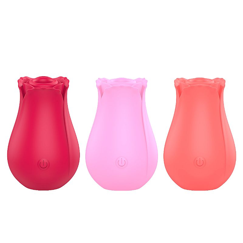 Vibrador de Sucção - Formato Rosa - Dina - SI - Imagem 1