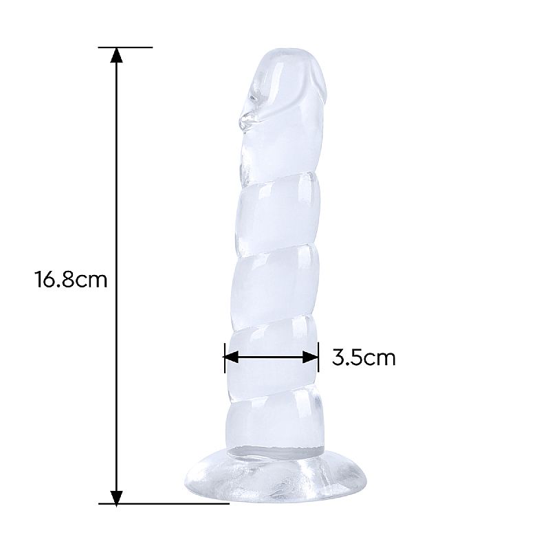 Pênis Realístico em Silicone com Gomos - 16,8x3,5 cm - SI - Imagem 1