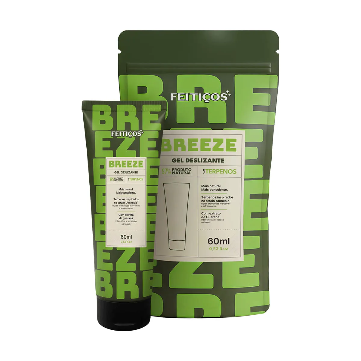 BREEZE - Gel Deslizante com Terpenos - 60ml - Imagem 1