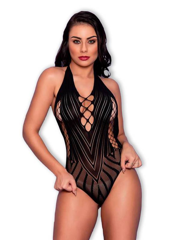 Body com Frente Transpassada e Costas Nuas - Imagem 1